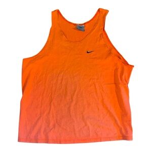 Vintage 2001 Nike orange sleeveless muscle top orange retro men’s XL basketball